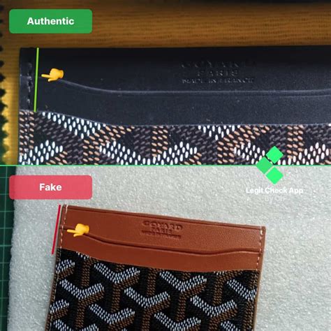 false Goyard card holders